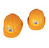 BookMyCostume Yellow Construction Worker Helmet for Kids | Civil Engineer Builder Fancy Dress Accessory for Themed Parties And Role Play