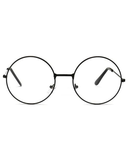 BookMyCostume Black Spects Harry Potter Glasses Bose Netaji Drama Theater Spectacles for Role Play Costume Accessory