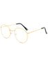 BookMyCostume Golden Spects Gandhiji Glasses Santa Claus Scholar Drama Theater Spectacles for Role Play Costume Accessory | Kids