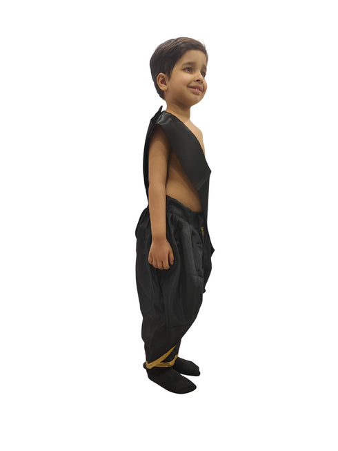 BookMyCostume Black Dhoti with Patka Indian Folk Cultural Role Play Dress | Indian Traditional Costume for Boys