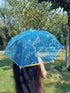 BookMyCostume Net Parasol Umbrella with Embroidery – Kids & Adults Costume Accessories for Photoshoots, Decorations & Special Occasions
