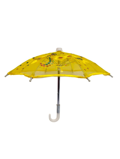 BookMyCostume Net Parasol Assorted Umbrella with Embroidery for Kids Costume Accessories for Photoshoots, Decorations & Special Occasions