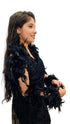 BookMyCostume Fluffy Feather Boa Stole | Soft Feathers Scarf Evening Dress Accessory for Girls | Perfect for Dance Accessory, Costume Parties & Stylish Feather Dress Look