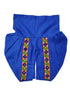 Blue Gujarati Kedia with Dhoti & Turban Cap With A Pair of Dandiya Sticks – Traditional Outfit with State Artwork & Gota Work for Navratri & Festivals | Gujarat Fancy Dress Costume For Kids & Adults