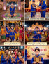 Blue Gujarati Kedia with Dhoti & Turban Cap With A Pair of Dandiya Sticks – Traditional Outfit with State Artwork & Gota Work for Navratri & Festivals | Gujarat Fancy Dress Costume For Kids & Adults