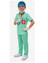 BookMyCostume Doctor Surgeon Professional Costume with Stethoscope – Complete Medical Uniform Set with Surgical Mask, Cap, Syringe & Gloves for Kids | Perfect for Role Play & Fancy Dress