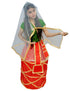 BookMyCostume Manipuri Traditional Dress for Girls | Manipuri Dress for Kids Girls | North East Indian Dance & Fancy Dress Costume | Cultural Outfit for Theme Parties, School Functions & Competitions