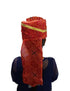 BookMyCostume Bandhej Turban/Pagdi with Turra for Men & Women | Wedding & Celebration Headwear | Traditional Rajasthani Pagdi for Barati & Guests | Free Size