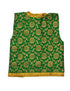 Green Qawwali Jacket & Cap Combo for Kids | Green Embroidered Ethnic Fancy Dress Costume | Sufi Singer Kurta Style Waistcoat & Head Cap for Theme Parties & Stage Shows