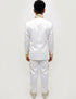 White & Golden Sequin Western Dance Costume for Boys | Stylish Shiny Full Sleeve Shirt and Pant Set with Zipper Closure | Dance Costume for Boys | Fancy Dress for Boys