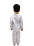 White & Golden Sequin Western Dance Costume for Boys | Stylish Shiny Full Sleeve Shirt and Pant Set with Zipper Closure | Dance Costume for Boys | Fancy Dress for Boys