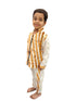 BookMyCostume White & Golden Sequin Western Dance Costume for Boys | Stylish Shiny Full Sleeve Shirt and Pant Set with Zipper Closure | Dance Costume for Boys | Fancy Dress for Boys