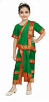 Bharatanatyam Costume for Girls and Women – Green with Red Border | Classical Dance Dress | Indian Dance Dress for Girls | Traditional Dance Outfit