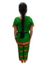 BookMyCostume Bharatanatyam Costume for Girls and Women – Green with Red Border | Classical Dance Dress | Indian Dance Dress for Girls | Traditional Dance Outfit