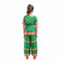 BookMyCostume Bharatanatyam Costume for Girls and Women – Green with Red Border | Classical Dance Dress | Indian Dance Dress for Girls | Traditional Dance Outfit