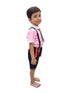 Boy Dangri Style Costume Set | Pink Shirt with Denim Dangri Style Shorts & Colorful Tie | Fancy Dress Costume for Role Play | Boys