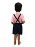 Boy Dangri Style Costume Set | Pink Shirt with Denim Dangri Style Shorts & Colorful Tie | Fancy Dress Costume for Role Play | Boys