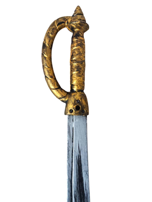 Shivaji Sword and Shield Set for Kids – 26-Inch Royal-Look Toy Sword with 10-Inch Shield with Metallic Finish |Warrior Costume Accessory for Fancy Dress & Role Play