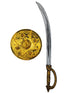 Shivaji Sword and Shield Set for Kids – 26-Inch Royal-Look Toy Sword with 10-Inch Shield with Metallic Finish |Warrior Costume Accessory for Fancy Dress & Role Play