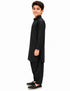 Kashmiri Dress for Boys – Traditional Black Pathani Suit Set | Kashmiri Suit for Kids with Collared Kurta & Pajama | Ethnic Kashmiri Dress for Cultural Events & Fancy Dress