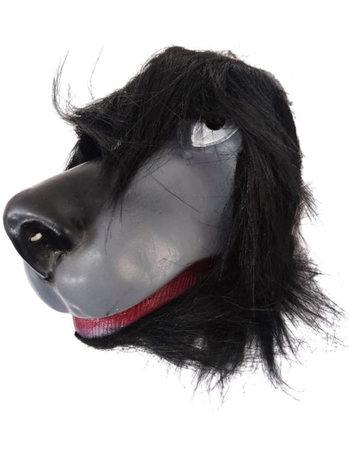 BookMyCostume Jamwant Mythological Fancy Dress Mask – Grey & Black Face Mask with Hair Outline for Ramleela Role Play | Adult Size