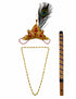 Krishna Accessories Set for Baby Boy – 4 Pc Krishna Dress Set For Kids| Janmashtami Fancy Dress Costume for Kids | 0-6 Years
