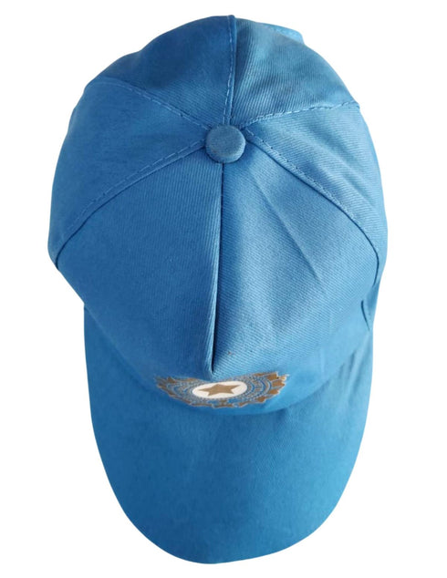 BookMyCostume Blue Cricket Cap for Kids & Adults – Sports Cap with Velcro Strap & Embroidered Cricket-Inspired Logo