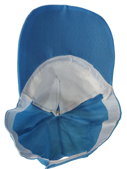 BookMyCostume Blue Cricket Cap for Kids & Adults – Sports Cap with Velcro Strap & Embroidered Cricket-Inspired Logo