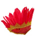 BookMyCostume Carnival Feather Headpiece – Red Feather and Sequin Crown, Costume Accessory for Kids and Adults, Party, Festival, Dance Accessory