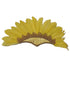 Carnival Feather Headpiece – Yellow Feather and Sequin Crown, Costume Accessory for Kids and Adults, Party, Festival, Dance Accessory