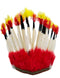 Kids Tribal Fiery Feather Headdress – Red & White Crown with Adjustable Elastic | Fancy Dress Costume Headgear for Tribal Theme & Cultural Events