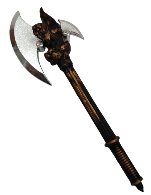BookMyCostume Plastic Dragon Battle Axe Prop for Kids & Adults | Fantasy Weapon Inspired by Parshuram Axe | Medieval Cosplay & Fancy Dress Accessory | Lightweight Plastic Double-Blade Toy