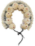 Cream Tahia Traditional Gajra Costume Accessory for Odissi Dance – Kantara Dance Costume Accessory – Floral Head Ornament for Women & Girls | Handmade Hair Accessory for Classical Indian Performances