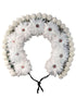 White Tahia Traditional Gajra Costume Accessory for Odissi Dance – Kantara Dance Costume Accessory – Floral Head Ornament for Women & Girls | Handmade Hair Accessory for Classical Indian Performances