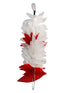 White Tahia Traditional Gajra Costume Accessory for Odissi Dance – Kantara Dance Costume Accessory – Floral Head Ornament for Women & Girls | Handmade Hair Accessory for Classical Indian Performances