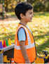 Orange Reflective Safety Jacket for Kids | Labor Day Dress Costume | Worker Uniform Vest | Bike Safety Jacket | School Fancy Dress Costume