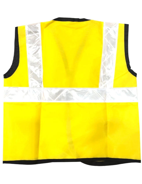 Yellow Reflective Safety Jacket for Kids | Labor Day Dress Costume | Worker Uniform Vest | Bike Safety Jacket | School Fancy Dress Costume