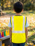 Yellow Reflective Safety Jacket for Kids | Labor Day Dress Costume | Worker Uniform Vest | Bike Safety Jacket | School Fancy Dress Costume