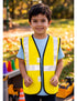 Yellow Reflective Safety Jacket for Kids | Labor Day Dress Costume | Worker Uniform Vest | Bike Safety Jacket | School Fancy Dress Costume