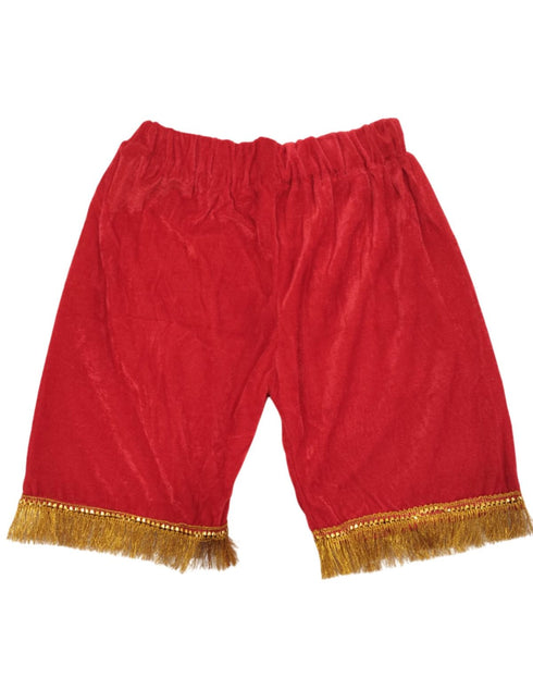 BookMyCostume Vanar Sena Costume for Kids – Red Top & Shorts with Hanuman Face Mask & Tail | Hanuman Getup for Kids Fancy Dress Outfit for Annual Functions & Mythological Themes