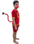 Vanar Sena Costume for Kids – Red Top & Shorts with Hanuman Face Mask & Tail | Hanuman Getup for Kids Fancy Dress Outfit for Annual Functions & Mythological Themes