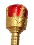 BookMyCostume Royal King Crown/Taj & Scepter Set for Kids Fancy Dress Accessories with Metallic Finish for Halloween, Cosplay & Themed Events | Free Size