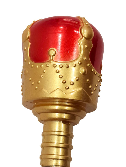 Royal Medieval King Queen Scepter Wand Fancy Dress Costume Accessories | Halloween Theme | 18 Inches