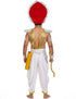 Mahabharat Warrior Costume for Kids – Arjun / Bhishma Pitamah Look with Silver Chest Armor & Accessory Set | Indian Mythological Fancy Dress for School & Cultural Events