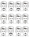 BookMyCostume Stick-On Moustache Set – 12 Pieces with 6 Unique Styles | Self-Adhesive Fake Mustaches for Kids & Adults | Theme Party, Fancy Dress, Fun Props
