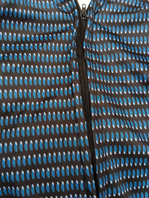 BookMyCostume 2 Pc Red Blue Web Hero Muscle-Look Superhero Costume with Padded Chest, Arms & Cloth Mask | Sublimation Printed Fancy Dress Outfit | Birthday Celebration Costume