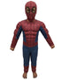 2 Pc Red Blue Web Hero Muscle-Look Superhero Costume with Padded Chest, Arms & Cloth Mask | Sublimation Printed Fancy Dress Outfit | Birthday Celebration Costume