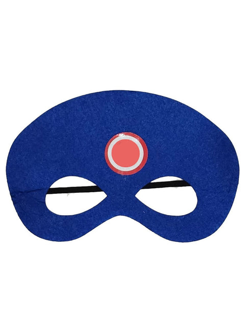 BookMyCostume American Shield Superhero Cape and Masks Set for Kids - Superhero Dress Up Costumes for Boys and Girls | Perfect for Dress Up, Cosplay, Halloween & Parties | 3-10 Years