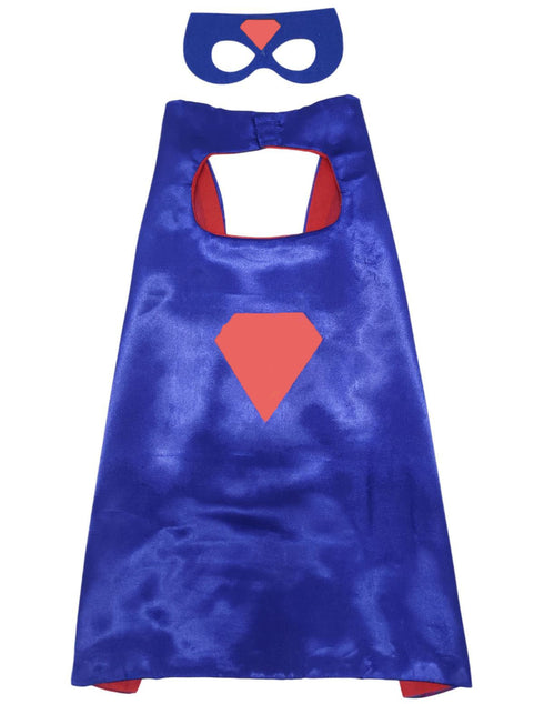 BookMyCostume Supreme Superhero Cape and Masks Set for Kids - Superhero Dress Up Costumes for Boys and Girls | Perfect for Dress Up, Cosplay, Halloween & Parties | 3-10 Years