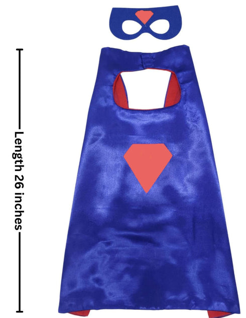 BookMyCostume Supreme Superhero Cape and Masks Set for Kids - Superhero Dress Up Costumes for Boys and Girls | Perfect for Dress Up, Cosplay, Halloween & Parties | 3-10 Years